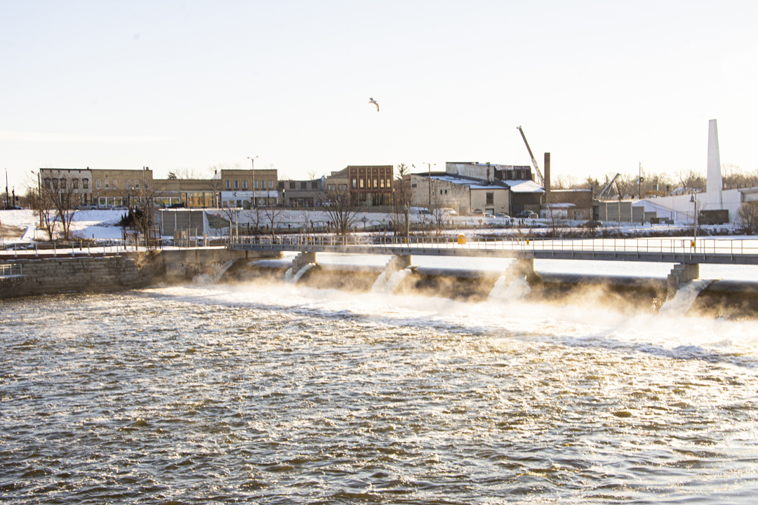 Voyageur Park, Lock, and Riverwalk January 2022